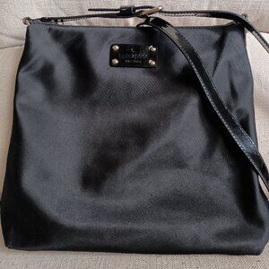 Kate Spade Basic Nylon Crossbody Swing Bag with Patent Leather Strap